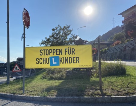 Plakat Stoppen für Schulkinder