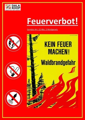 Plakat Feuerverbot